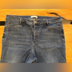 J. Jill Women’s size 16 Smooth Fit Slim Ankle Authentic Fit Dark Blue Jeans